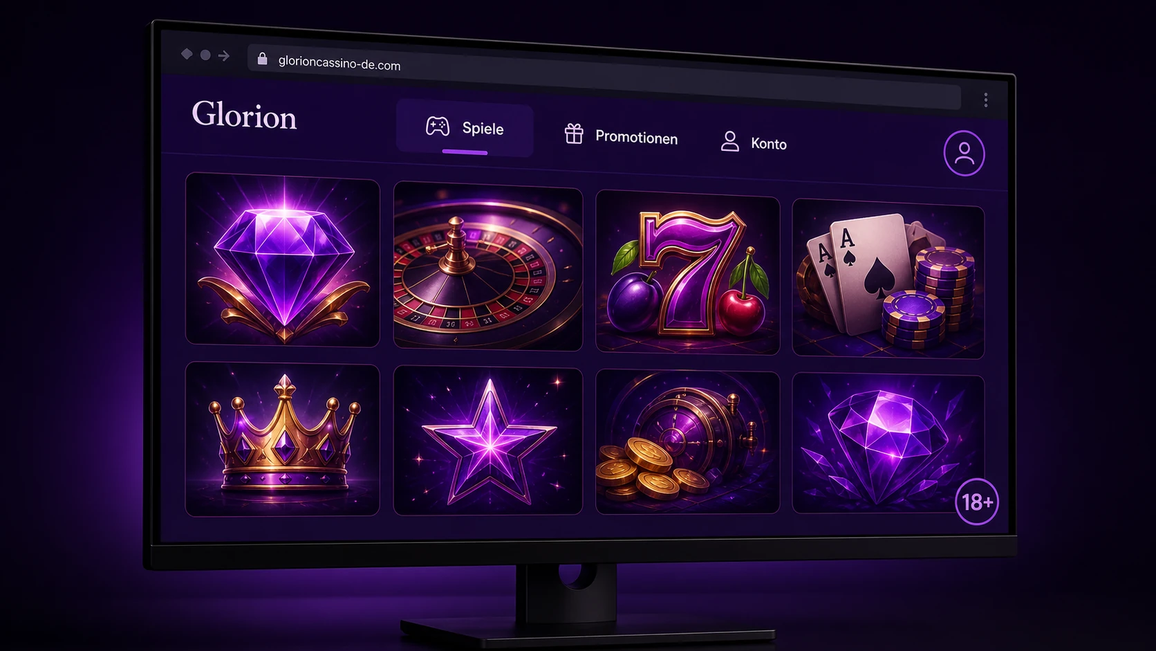 Aufbau des Glorion Casino Online